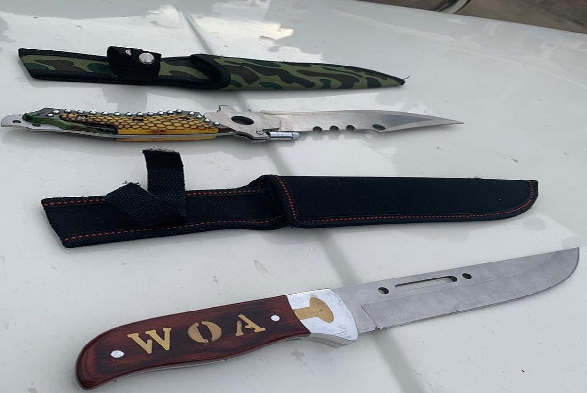 80 foreign knives recovered from bag by delhi police dragon knife supplied all over india