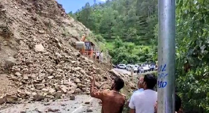 six roads blocked due to rain