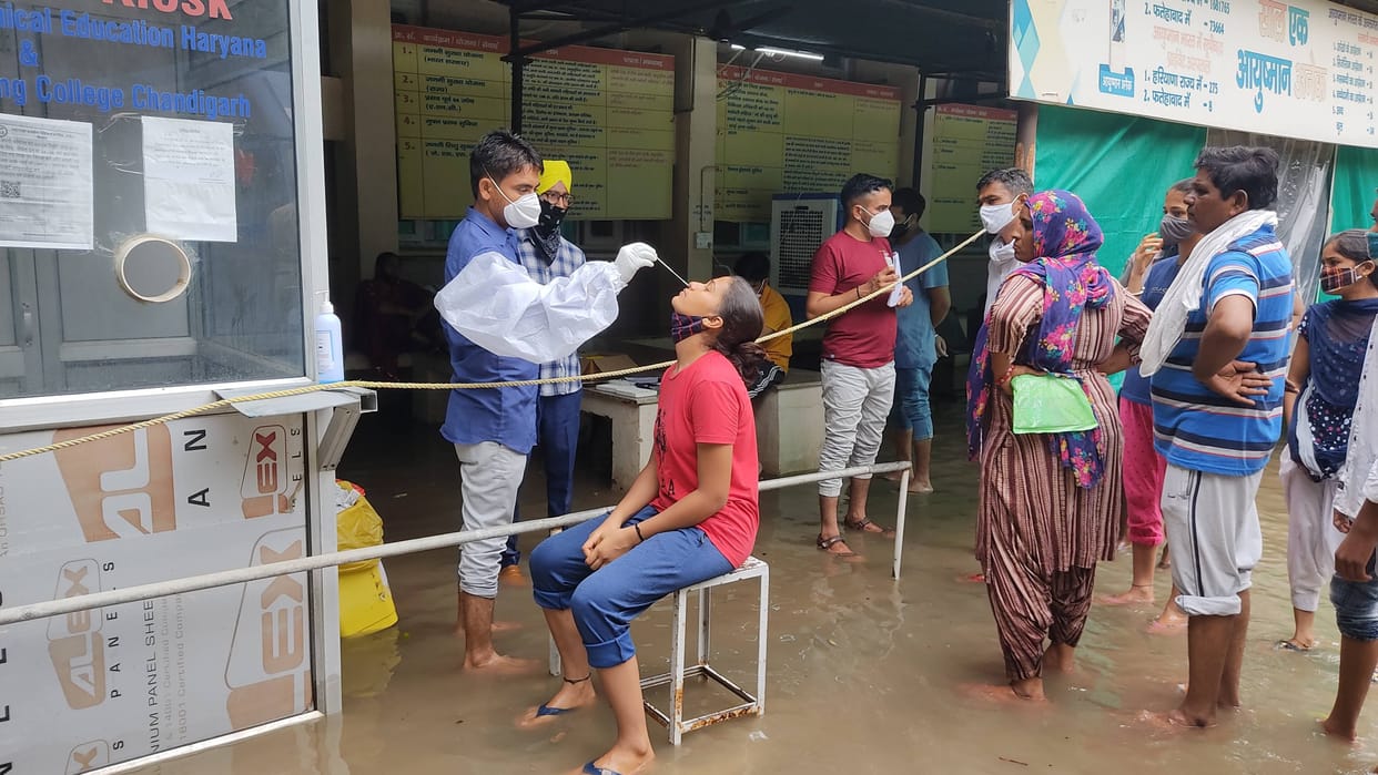 905 samples taken in the district, one found infected