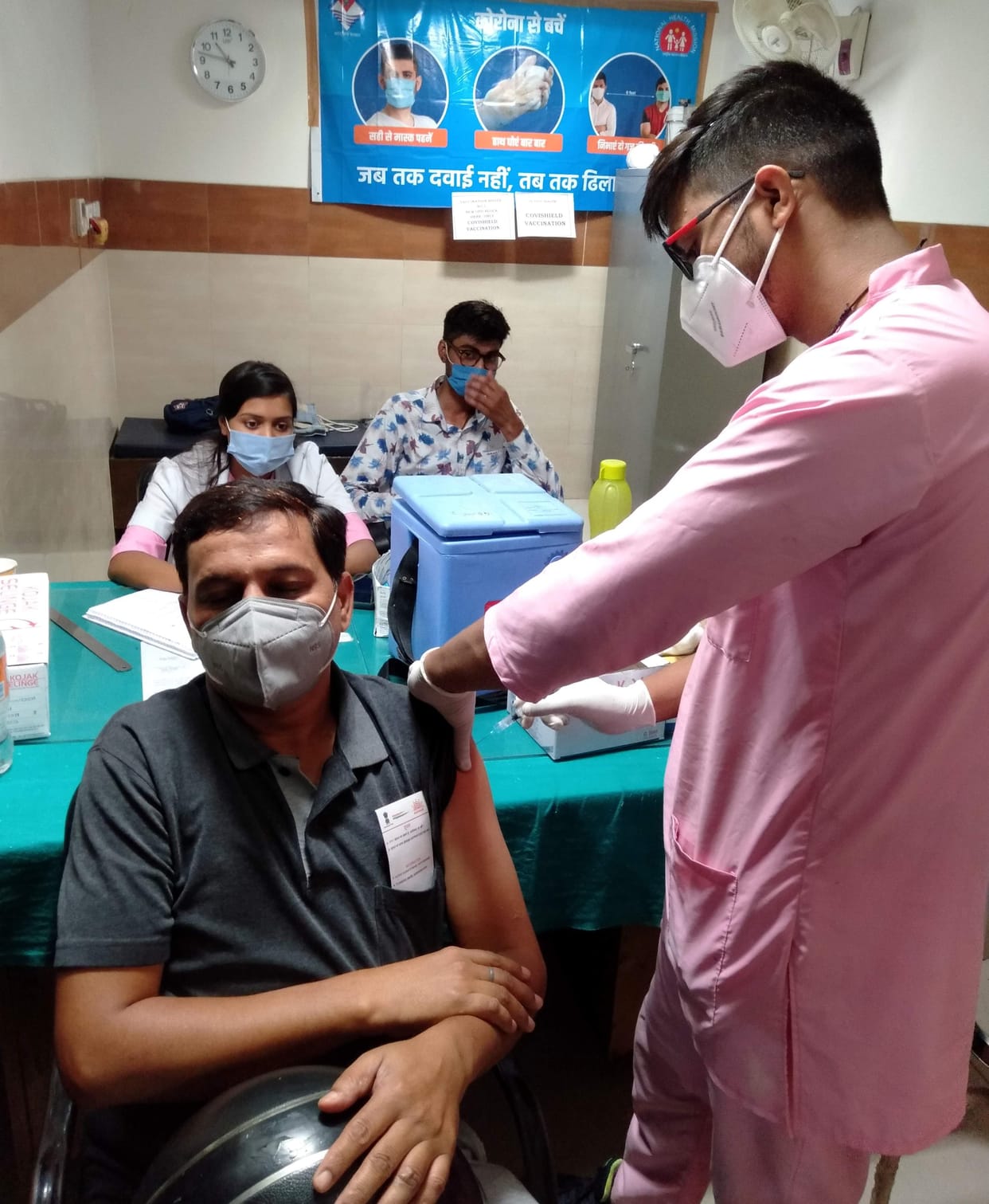 Action if vaccination is done in the name of disabled and elderly