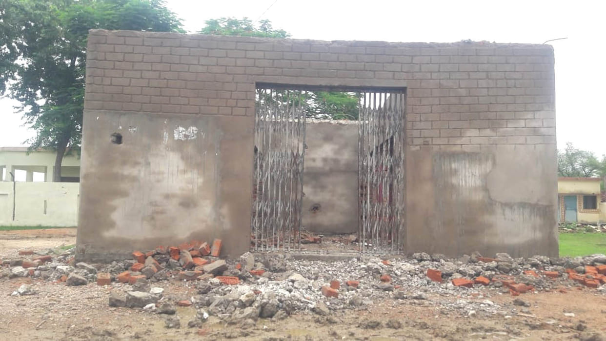 Closed community toilets are not handover