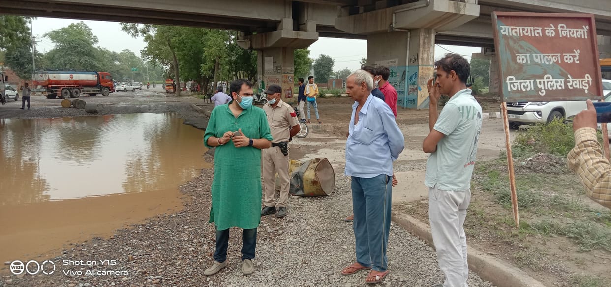 Administration should improve the condition of the road, otherwise they will picket: Chiranjeev Rao