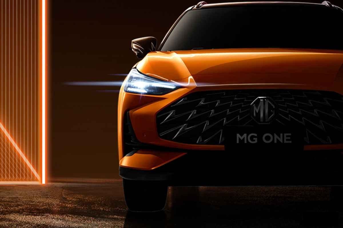 mg one suv teased ahead og global debut on 30 July mg new suv 2021