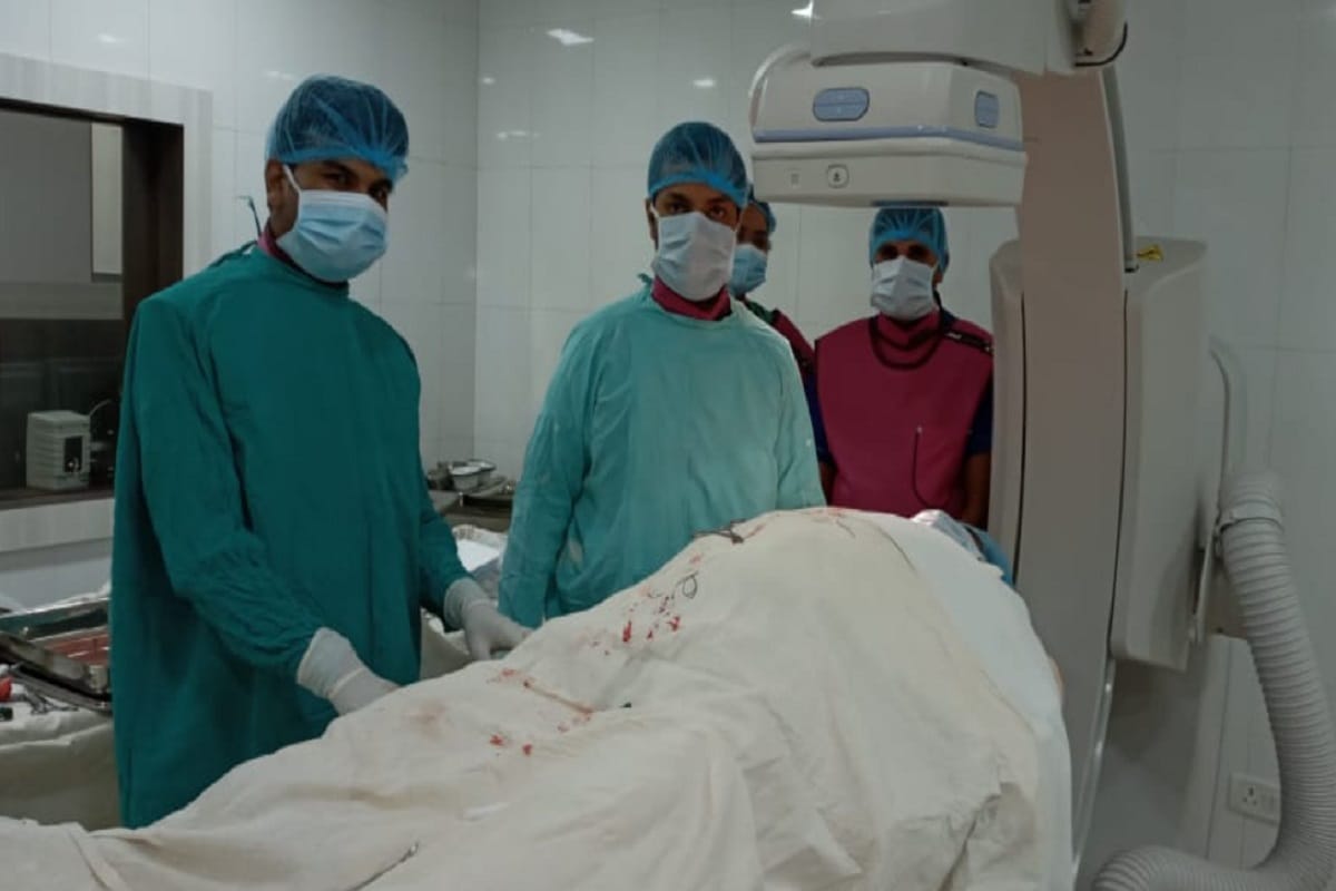 The doctors saved the life of the woman by implanting pacemaker in the medical college but the heart rate was reduced to 24