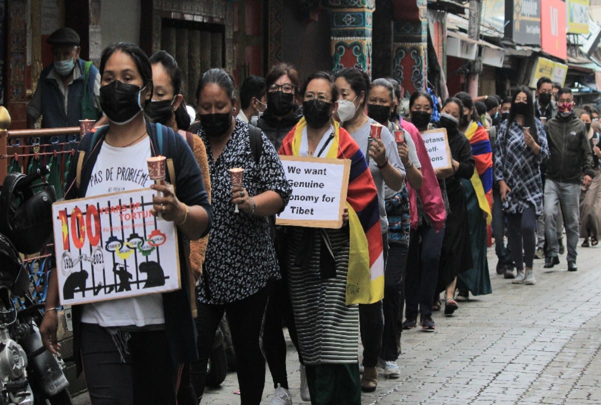 Regional Tibetan Women's Organization took out peace march against China