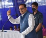 अयोध्या-देवकाली स्थित होटल में आयोजित प्रबुद्घ वर्ग विचार गोष्ठी को संबोधित करते बसपा के राष्ट्