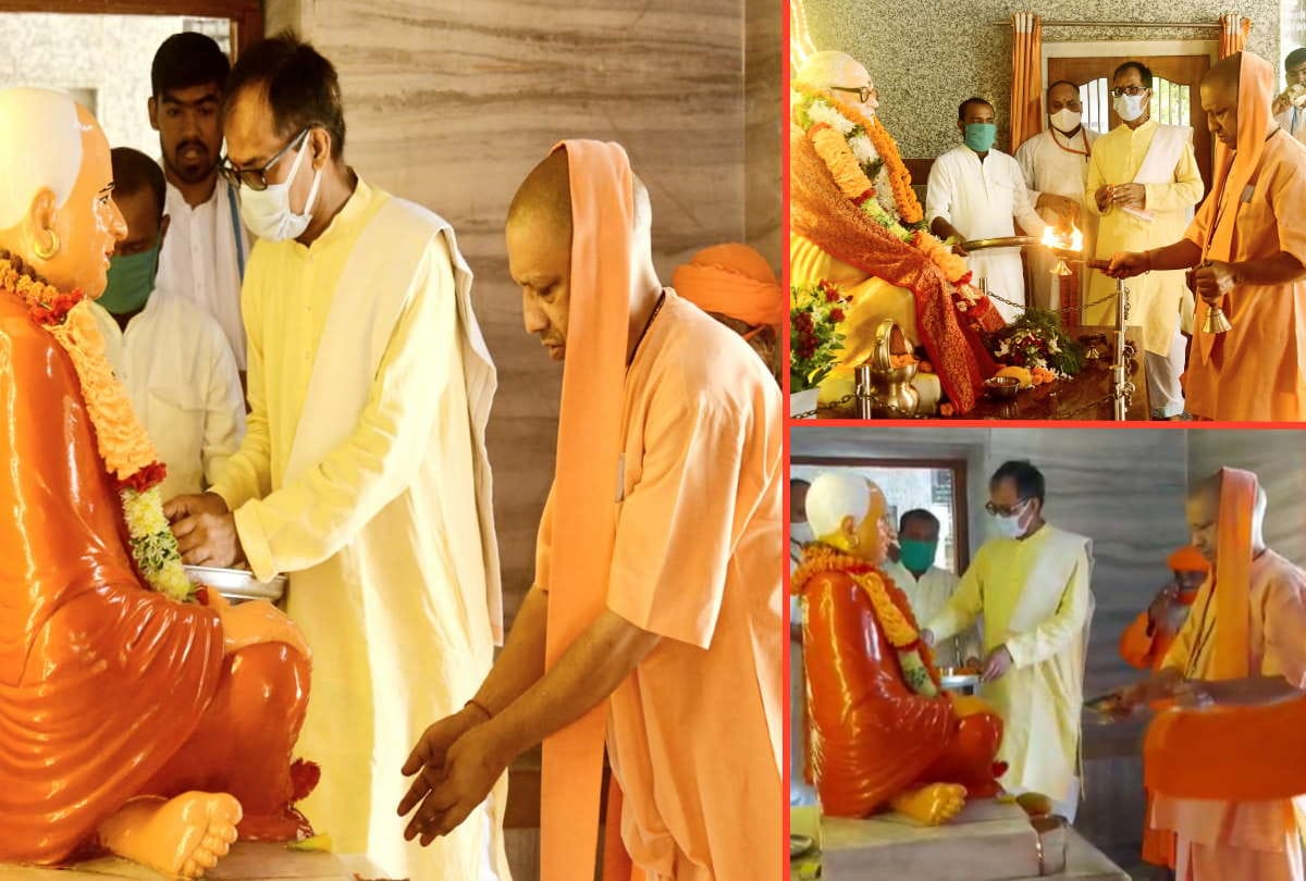 CM Yogi Adityanath performed Guru aarti in Gorakhnath temple and listened problem in janta darbar