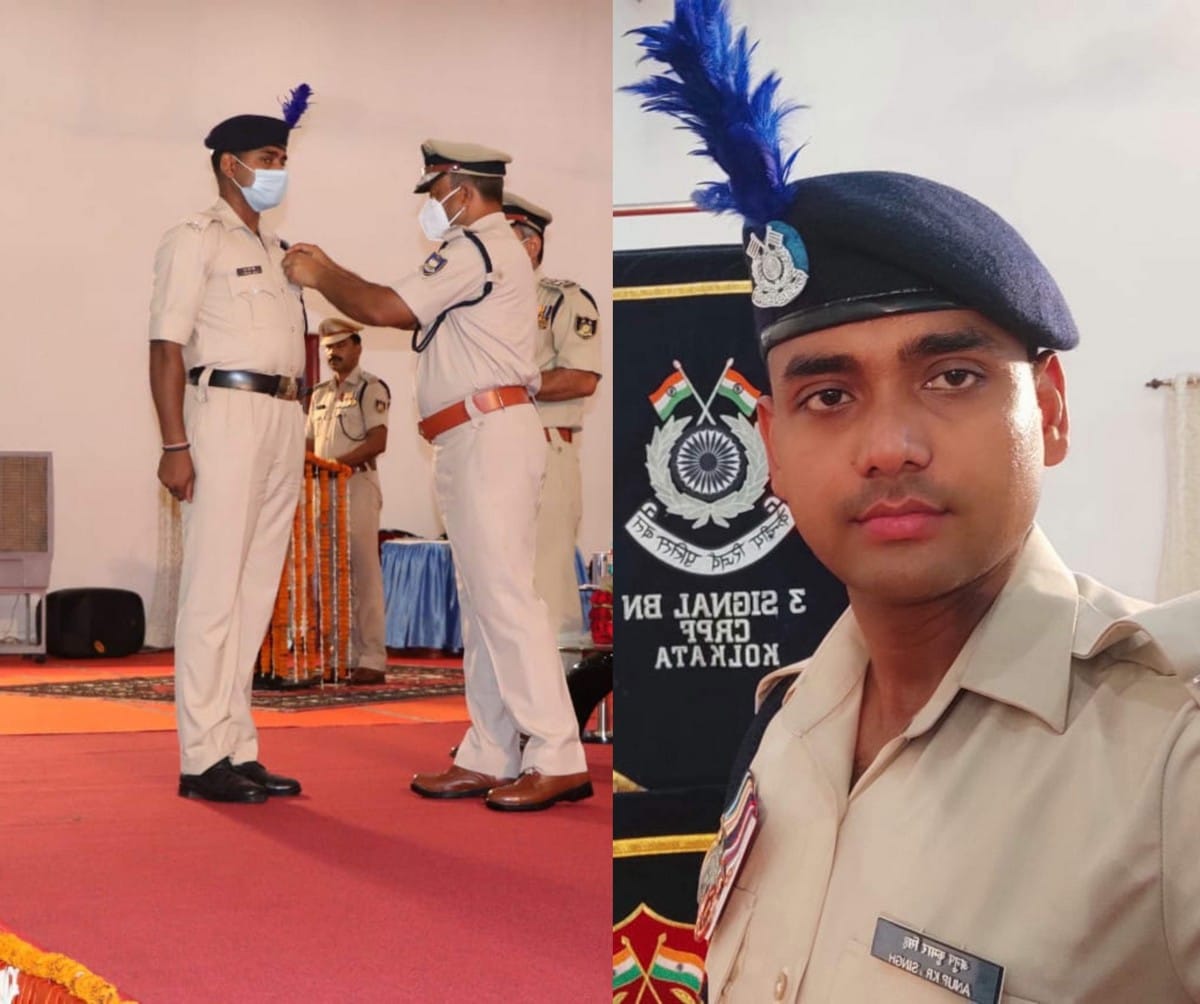 Chandauli CRPF jawan awarded gallantry medal for killed terrorists Kupwara Jammu and Kashmir