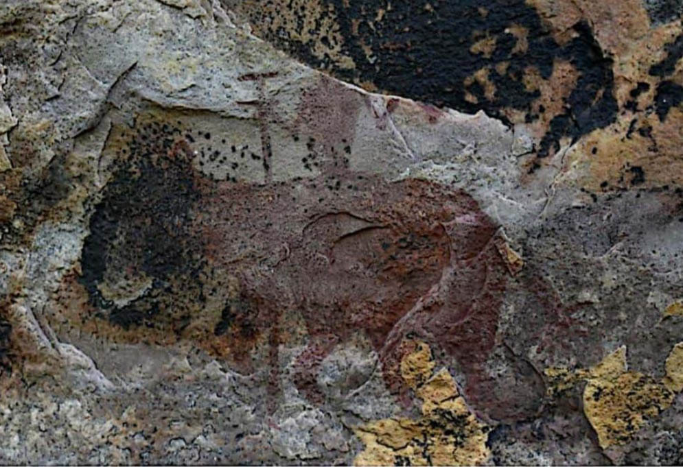 ASI seal on Bakaswaha's rock paintings