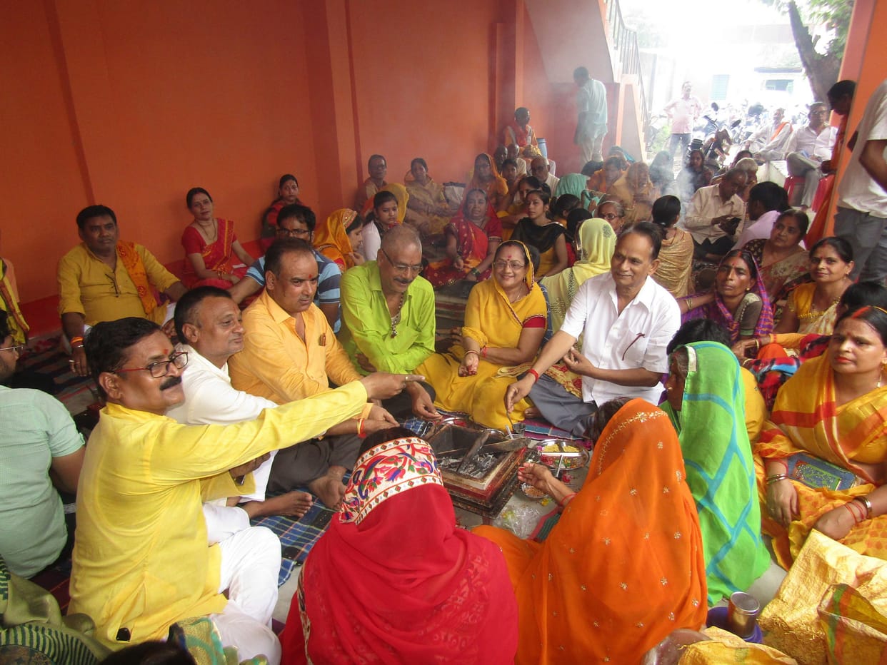 Guru's feet, got blessings