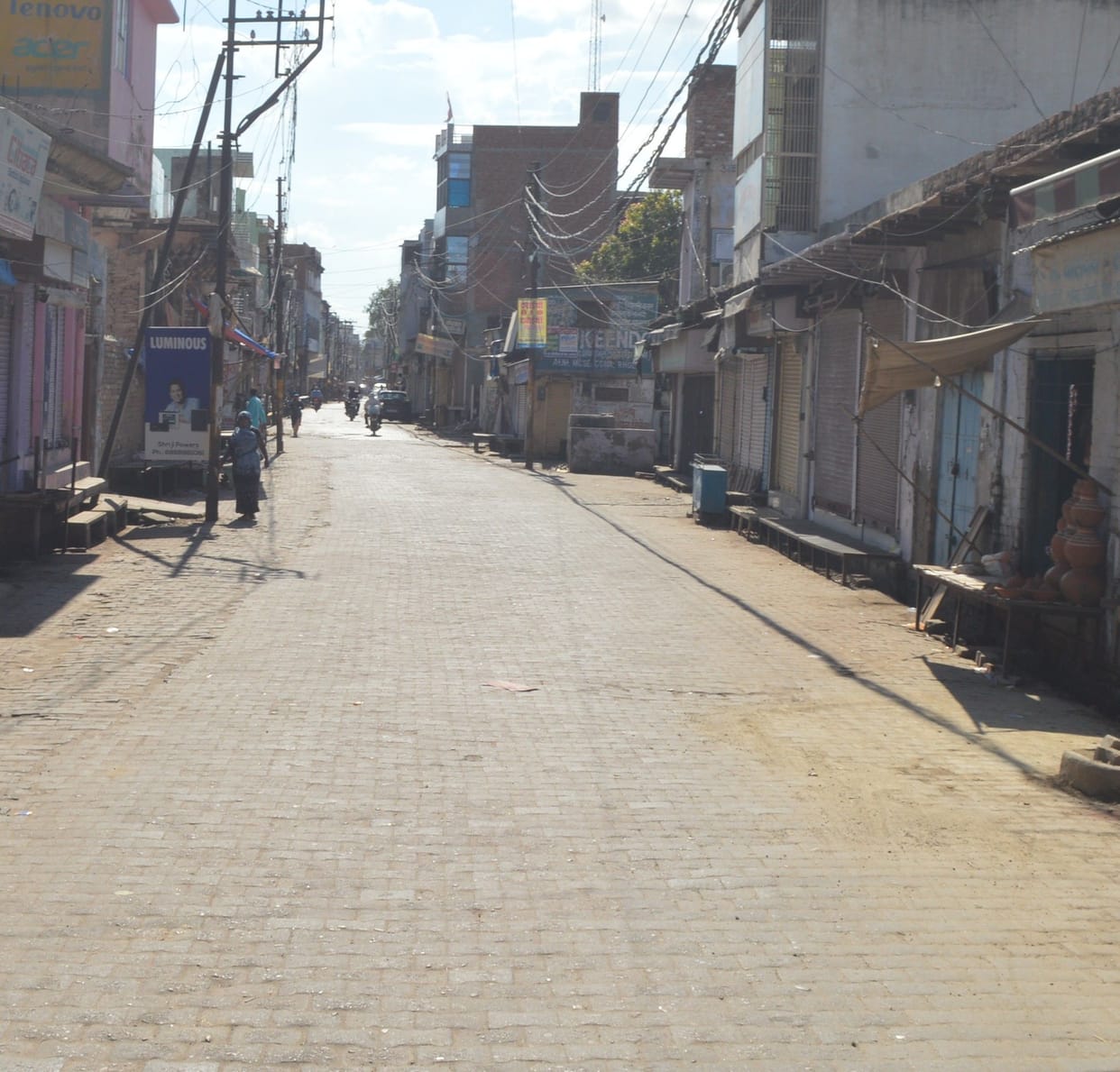 silence somewhere, there was hustle and bustle