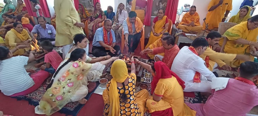 Took initiation of Gayatri Mahamantra on Guru Purnima
