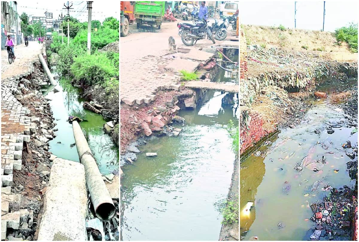 open drains are dangerous for people in agra