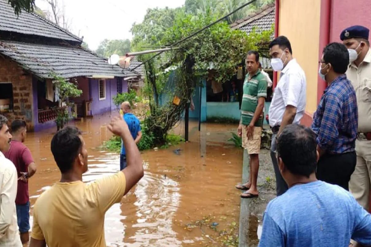 Goa heavy rain Worst flood in decades one dead and 1000 homes damaged