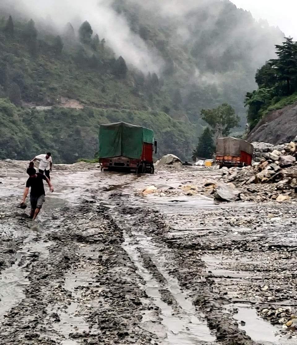 Badrinath Highway condition deteriorated in Kshetrapal