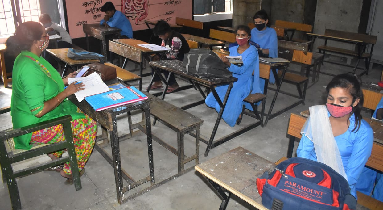 The faces of the children who reached the school blossomed