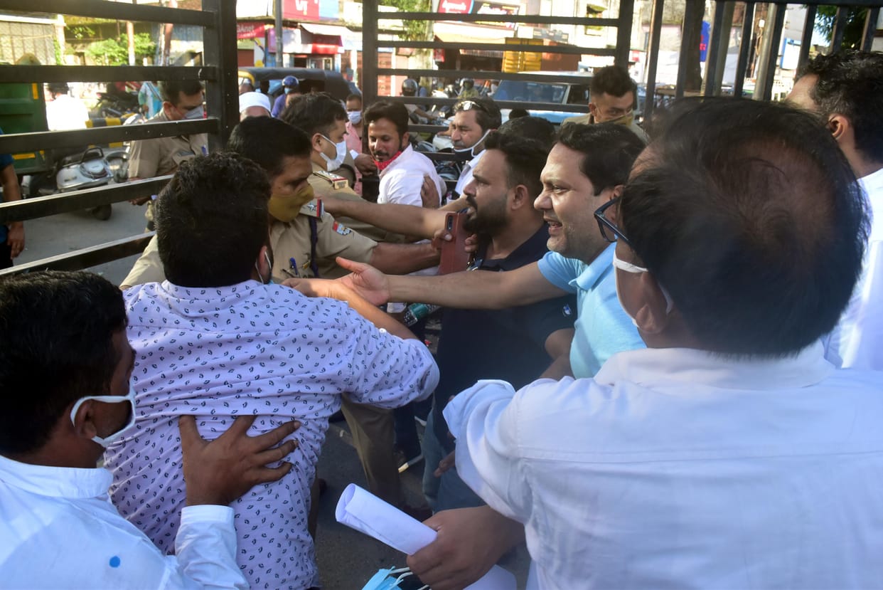 Councilor in Municipal Corporation tried to immolate himself