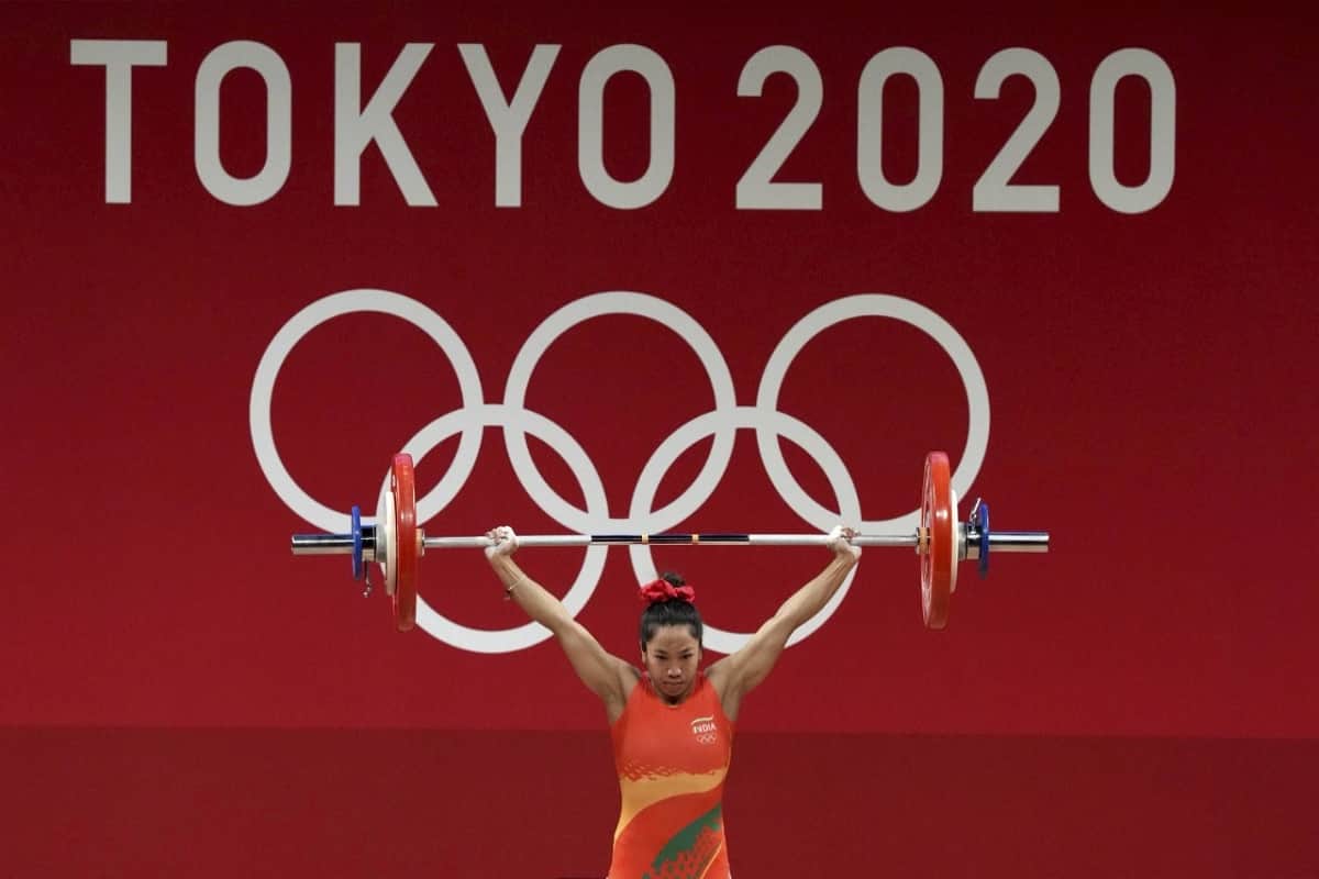 Tokyo Olympics Mirabai Chanu wore Olympics rings on her ears as she brought India silver medal