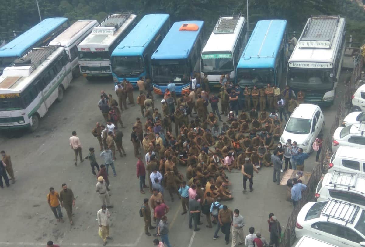 shimla news: hrtc driver conductor strike in shimla himachal live updates