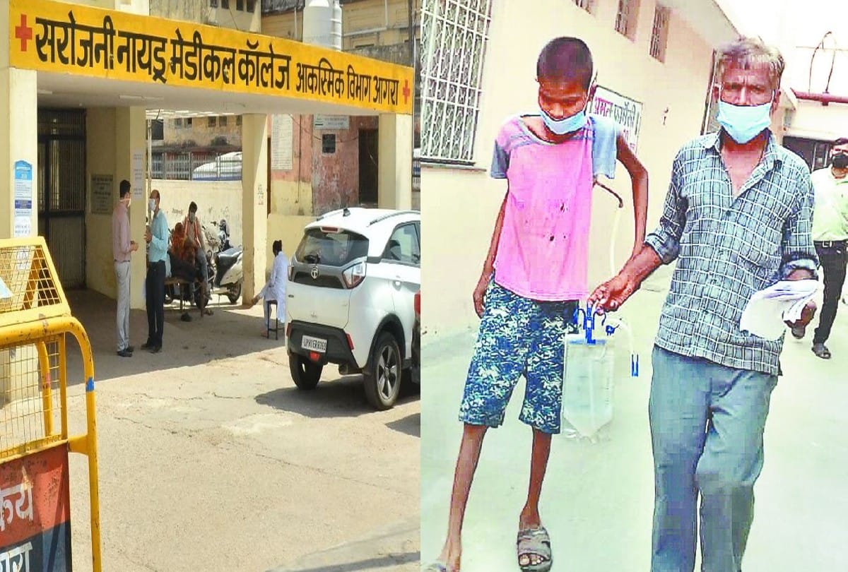 patient condition deteriorated due to non-availability of wheelchair in SN Medical College Agra
