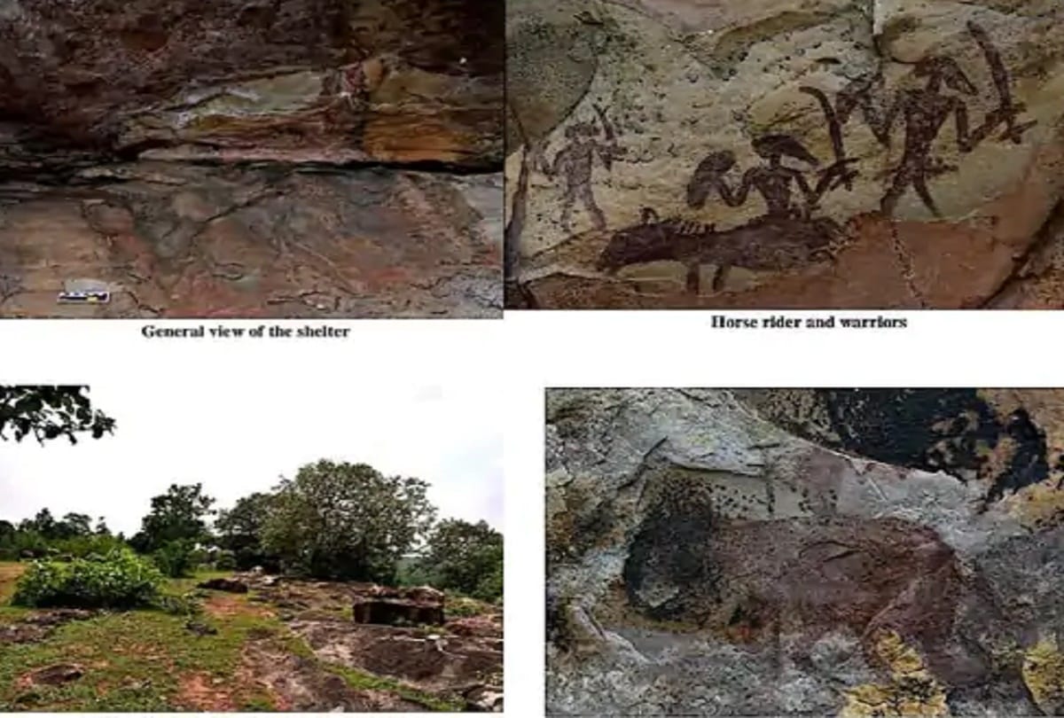 Archaeology Survey Claims: Stone Age rock paintings found in the forest of Bakswaha Forest