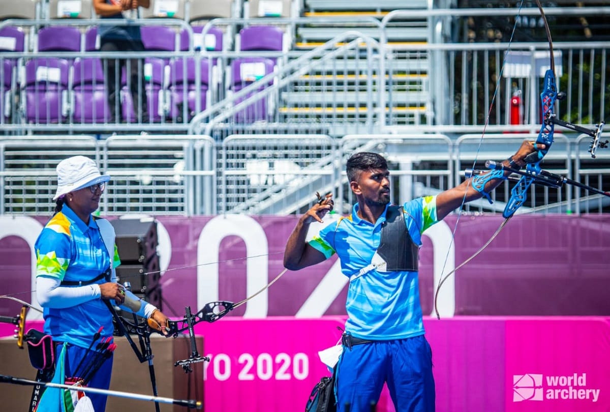 Tokyo Olympics 2021 archer deepika kumari and Pravin Jadhav reach quarter final of Archery Mixed Team Event in tokyo olympics