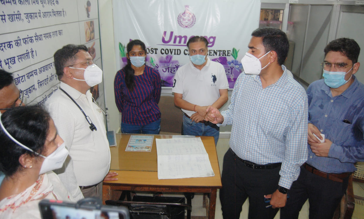 District hospital got ten portable ventilators