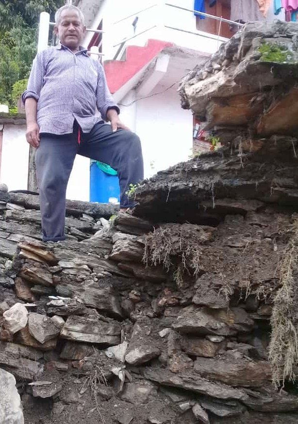 12 roads closed due to heavy rains in Pithoragarh, two houses in Chauna came under threat