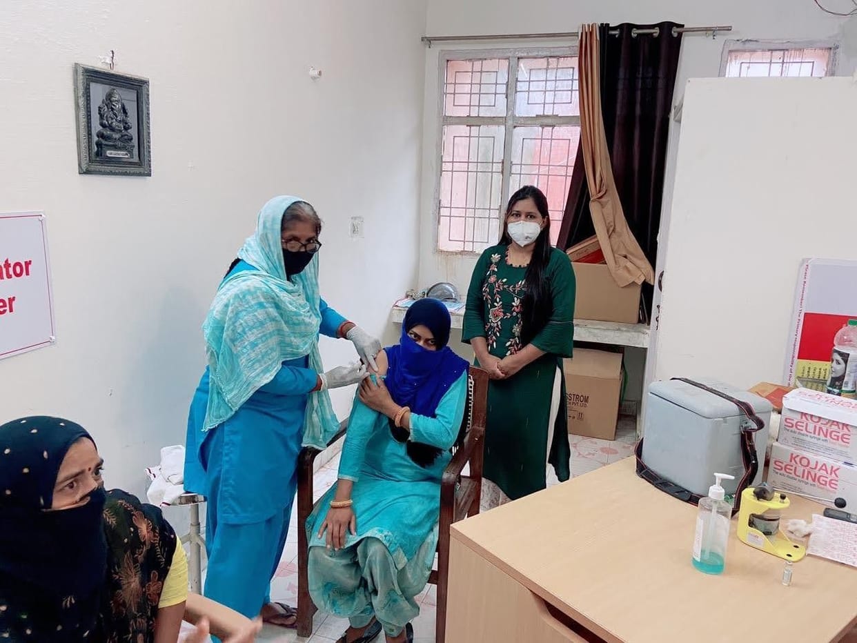 Today the first and second doses of vaccine will be administered at all 26 centers