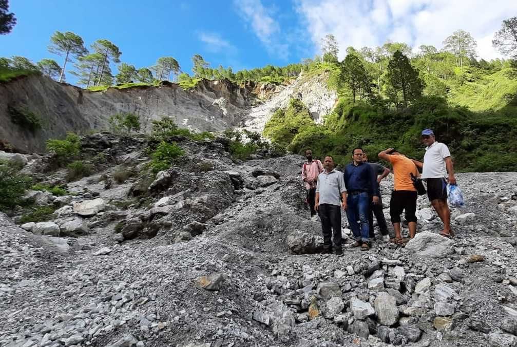 Musiasain's hill shivered due to rain
