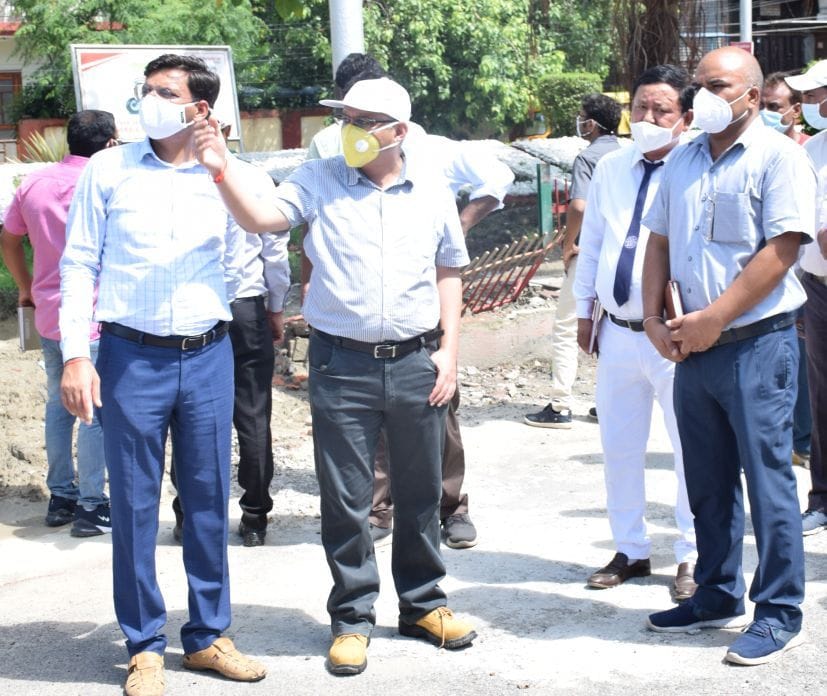 DRM Inspects Rudrapur Railway Station