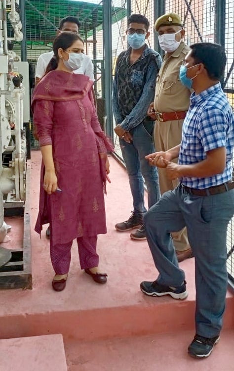 DM inspected Kandhla CHC