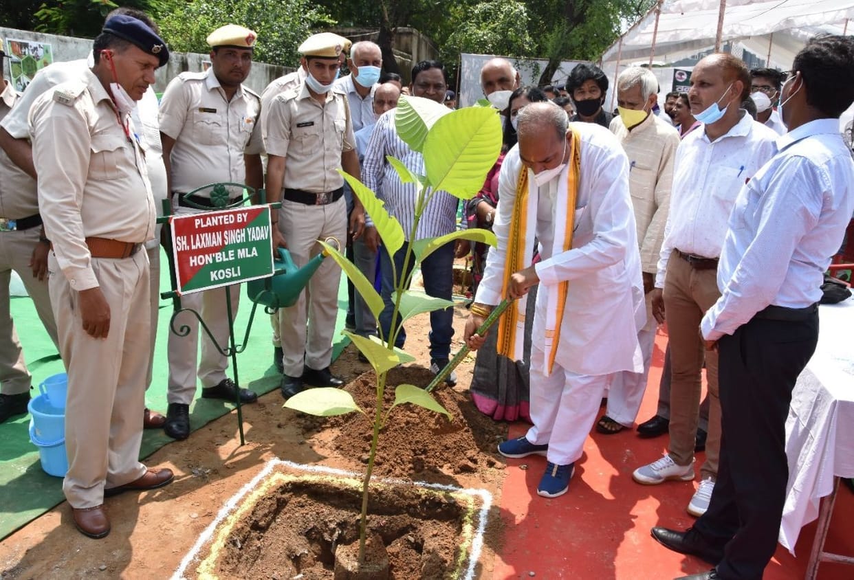 Plant trees to make the district green: Laxman Yadav