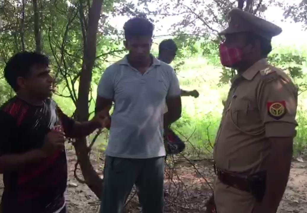 The body of a person missing for ten days was found hanging from a tree