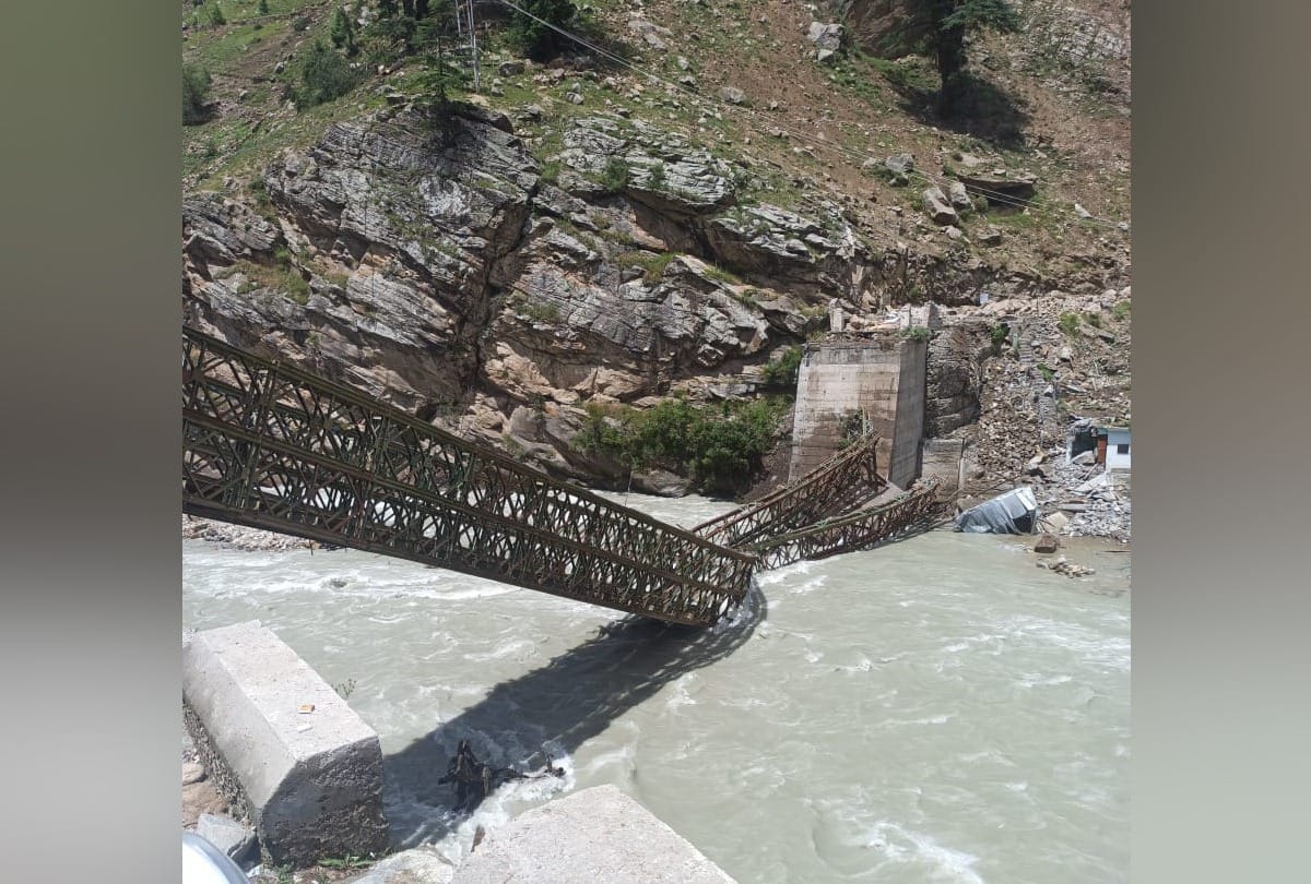 Himachal kinnaur landslide News: new bridge will be constructed with in twenty days Basteri in Kinnaur