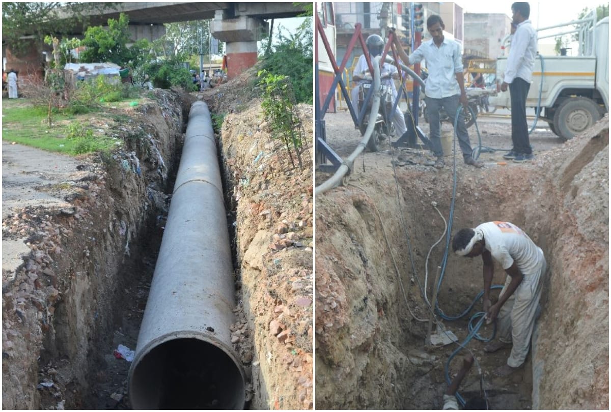 Water Pipeline Broken People Will Not Get Water Today