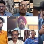 वेबिनार में विचार रखते वक्ता।