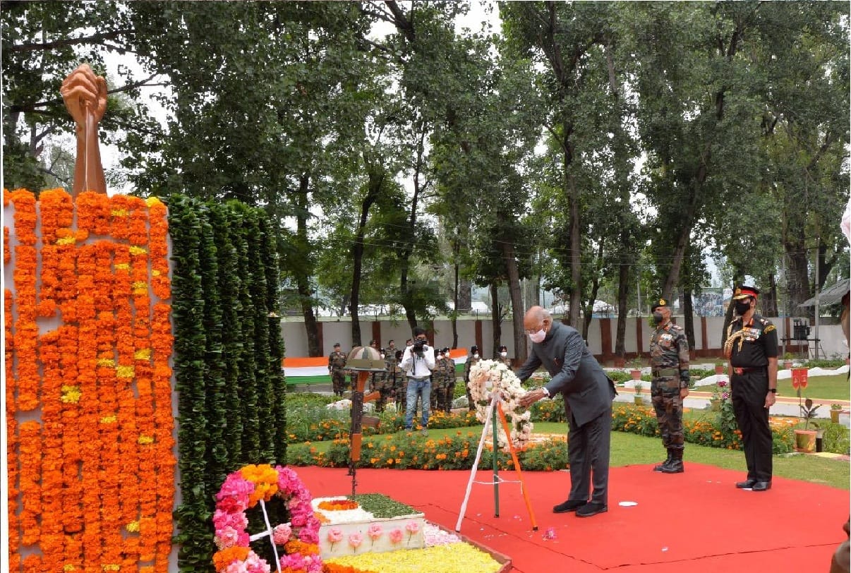 kargil vijay diwas 2021 President Ramnath Kovind will not visit Drass due to bad weather over zojilla He will visit High altitude warfare school at Gulmarg