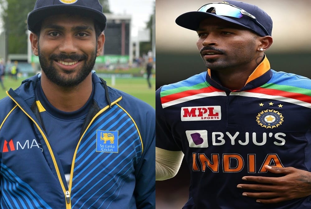 Chamika Karunaratne honouredto receive a bat from role model Hardik Pandya, WATCH VIDEO