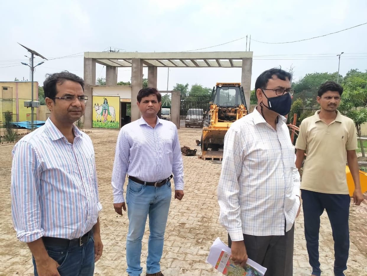 Nodal officer inspected the cowshed, tested arrangements