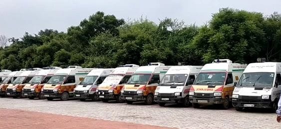 Ambulances jammed to meet demands