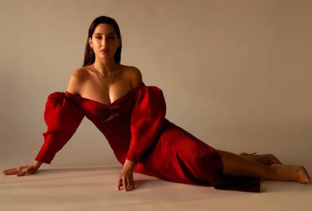 Nora Fatehi new look in satin dress fans praise her