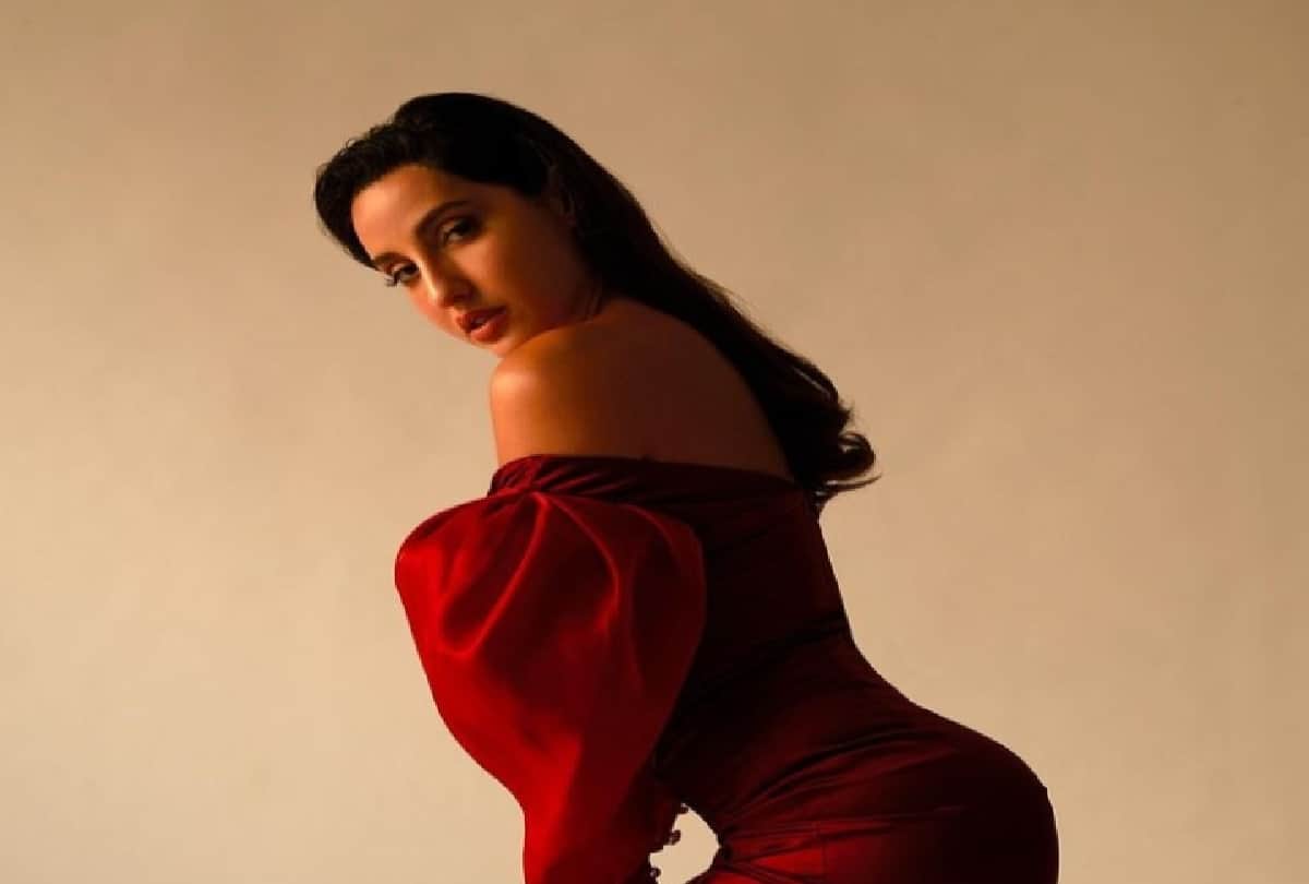 Nora Fatehi new look in satin dress fans praise her