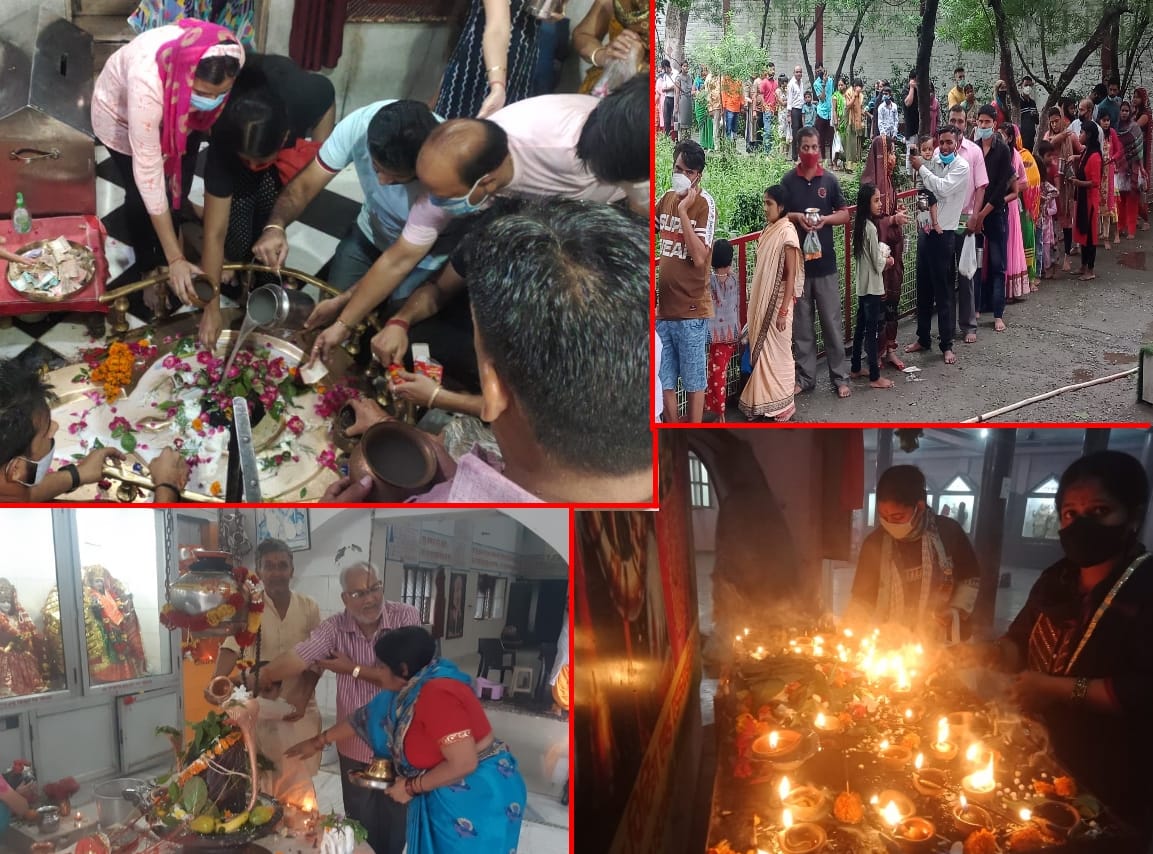 uttarakhand news : sawan first monday today, devotees reached temple for prayer photos