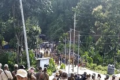 Assam Mizoram violence: Celebration on the death of 6 Assam jawans, CM Himanta showed the video
