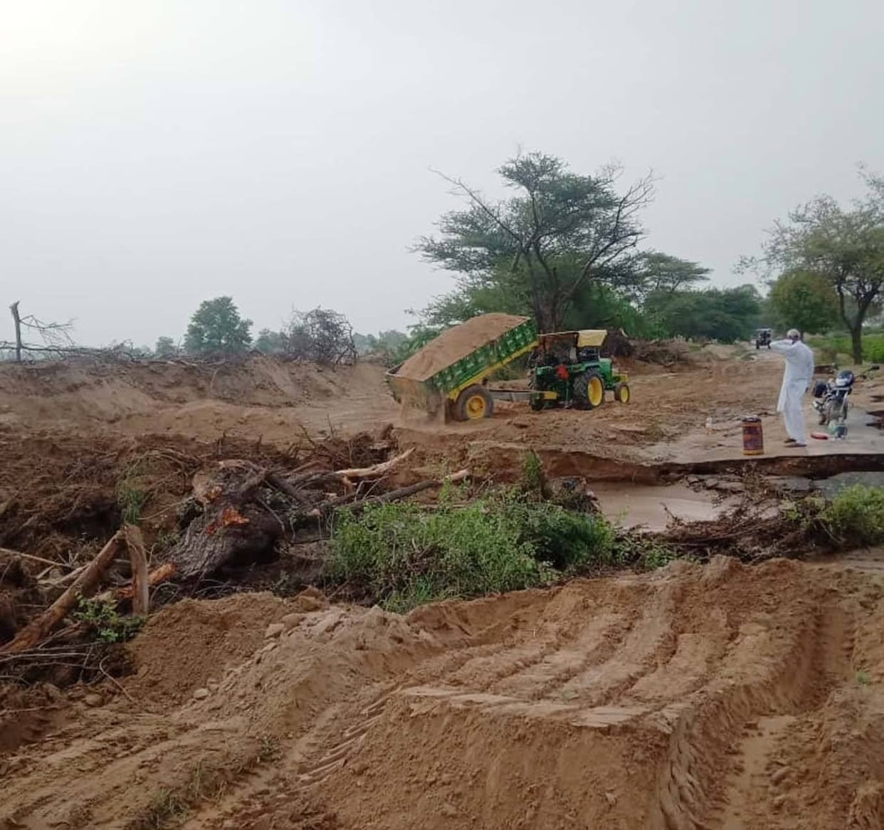 Broken GBSM canal for the fourth time, so far damage to crops in 600 acres