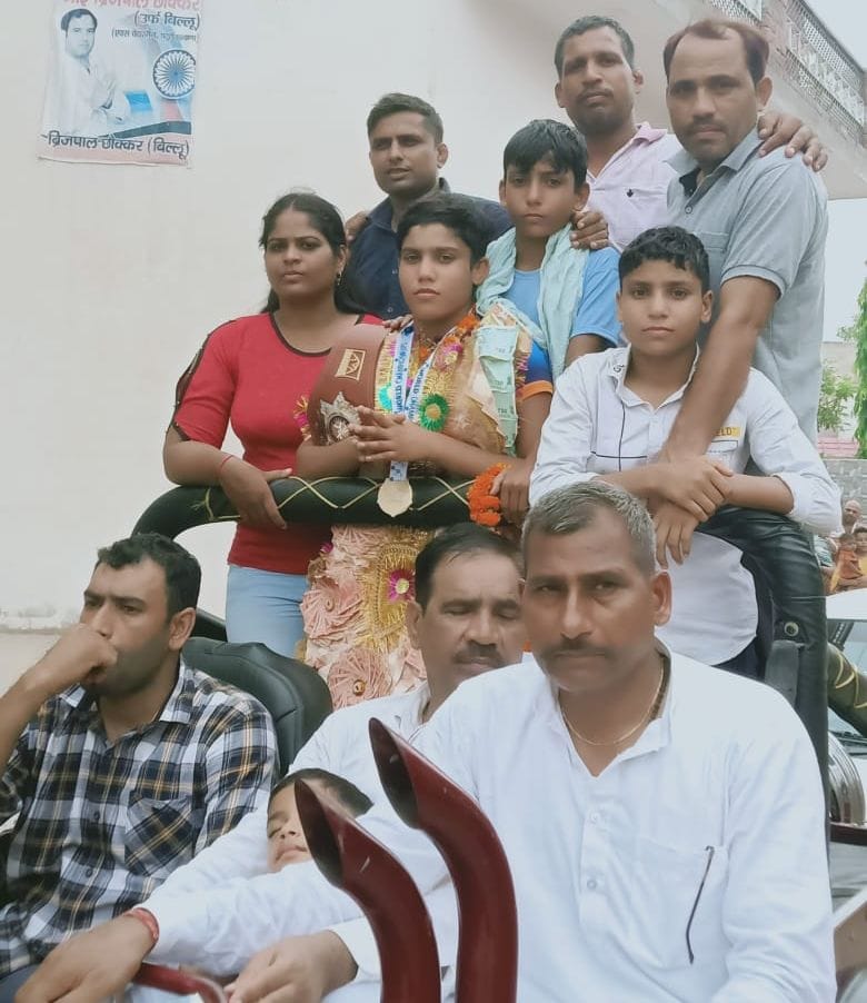 World champion Komal welcomed in village Pattikalyana