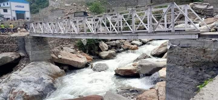 Ruchch Mahadev temple attached to the bridge after eight years