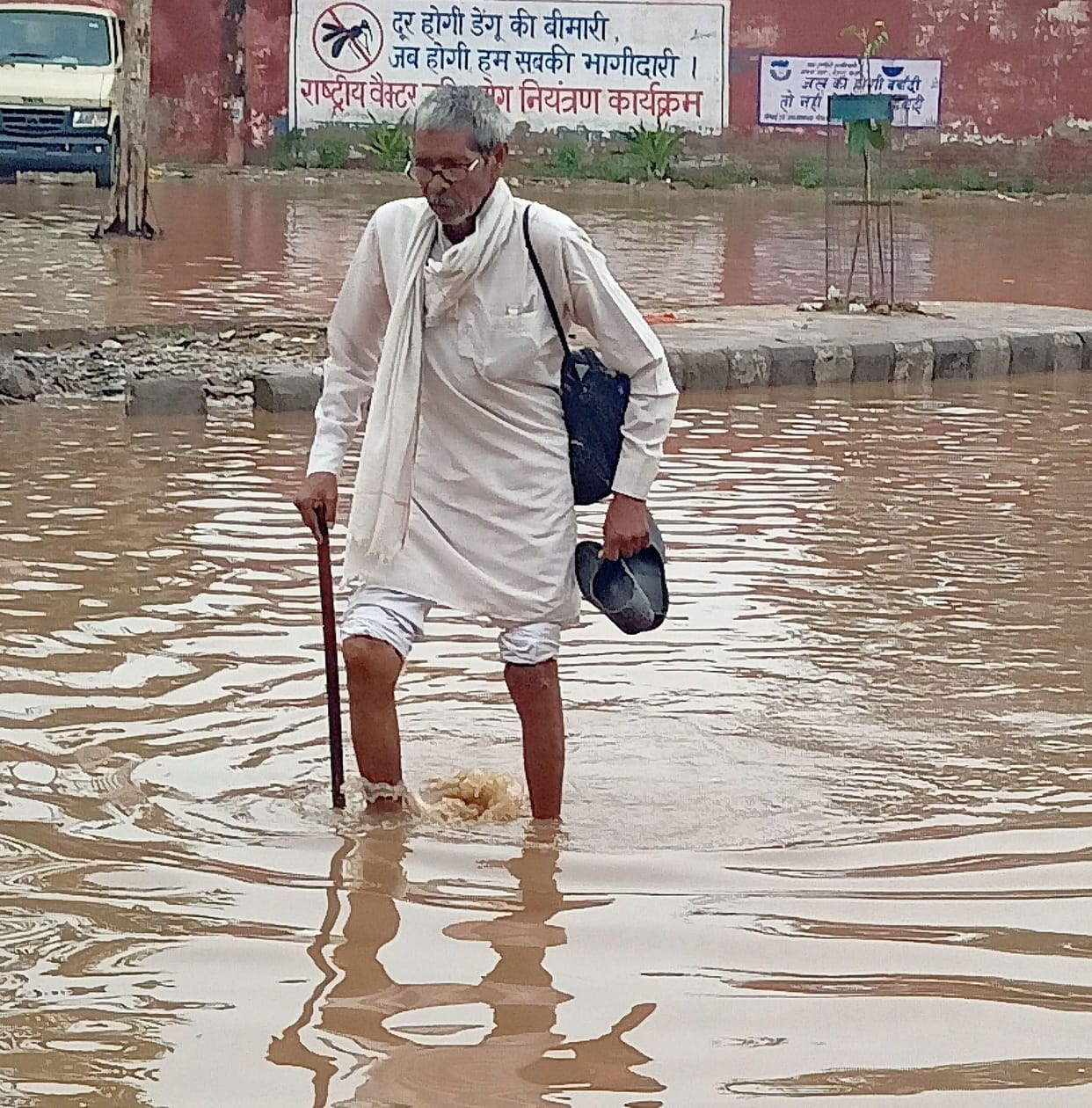 Waterlogging again in the city due to rain, people remain upset
