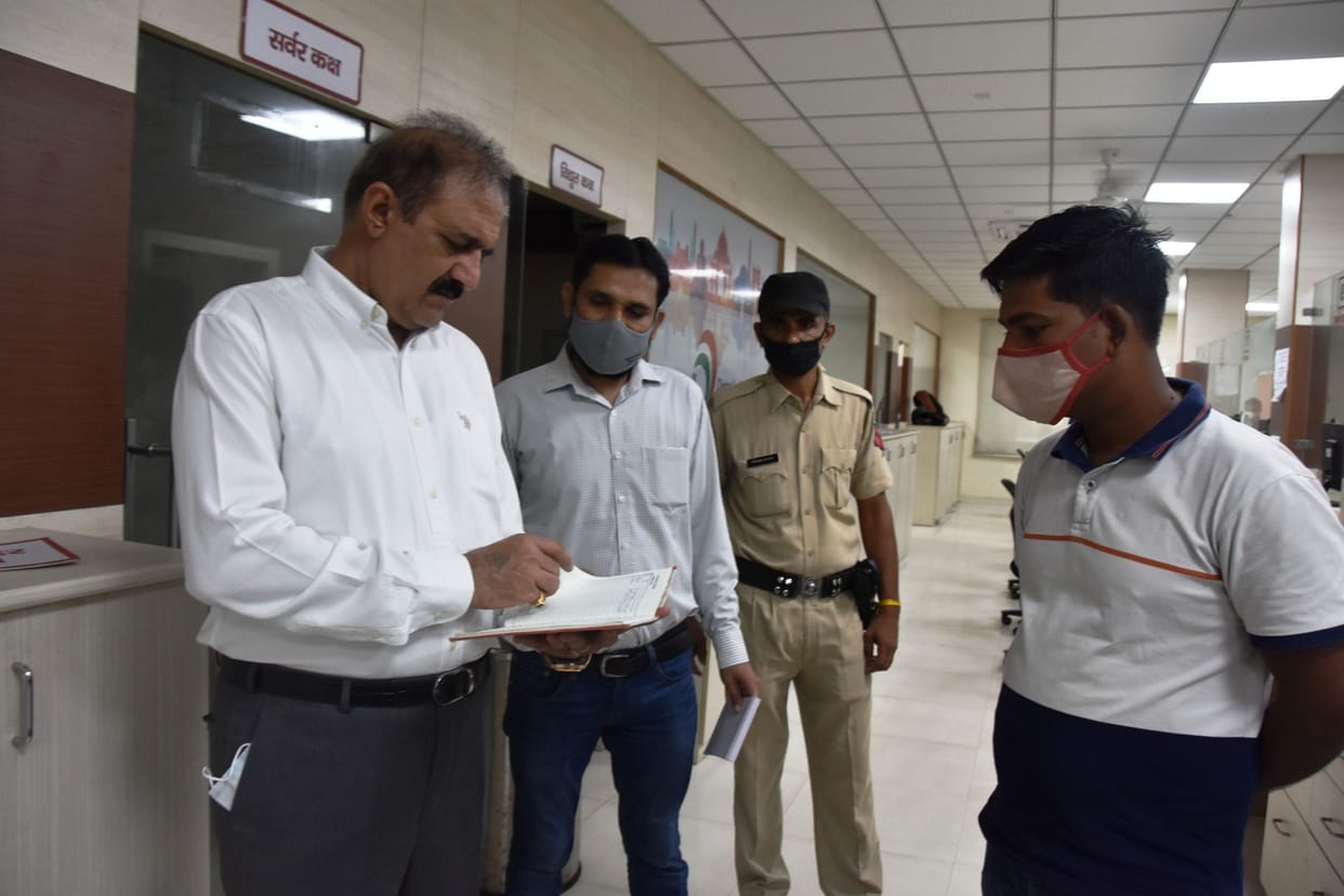 Notice issued to three employees found absent on duty